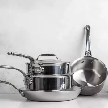 Nerūsējošā tērauda katls de Buyer Affinity apaļš 3,4 L