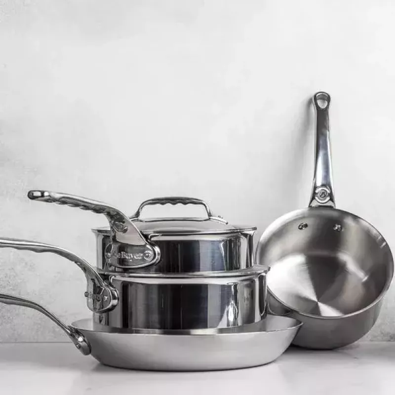 Nerūsējošā tērauda katls de Buyer Affinity apaļš 3,4 L