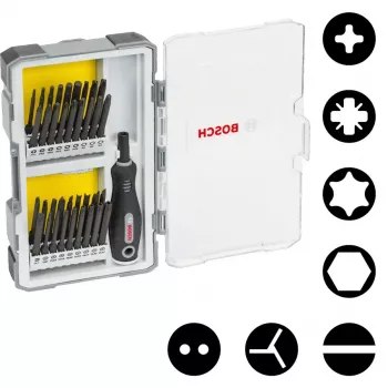 Manuālo skrūvgriežu uzgaļu komplekts Bosch 2 607 017 320, 37 gab., 75 mm