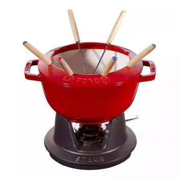 Fondī komplekts Staub 18 cm Cherry, apaļš 0,25 L, 187×100 mm, 4,6 kg