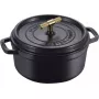 Čuguna apaļā kastrolis Staub La Cocotte Buster & Punch 24 cm, melns