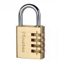 Kombinācijas slēdzene MASTER LOCK 40mm, misiņa apdare, pašapkalpošanās noliktavām