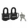 Slēdzene MASTER LOCK 7804EURT 2 x 40mm laminēts tērauds melna