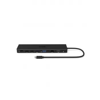 Port Designs 901906-W USB 3.2 Gen 2 Type-C dokstacija klēpjdatoram, melna