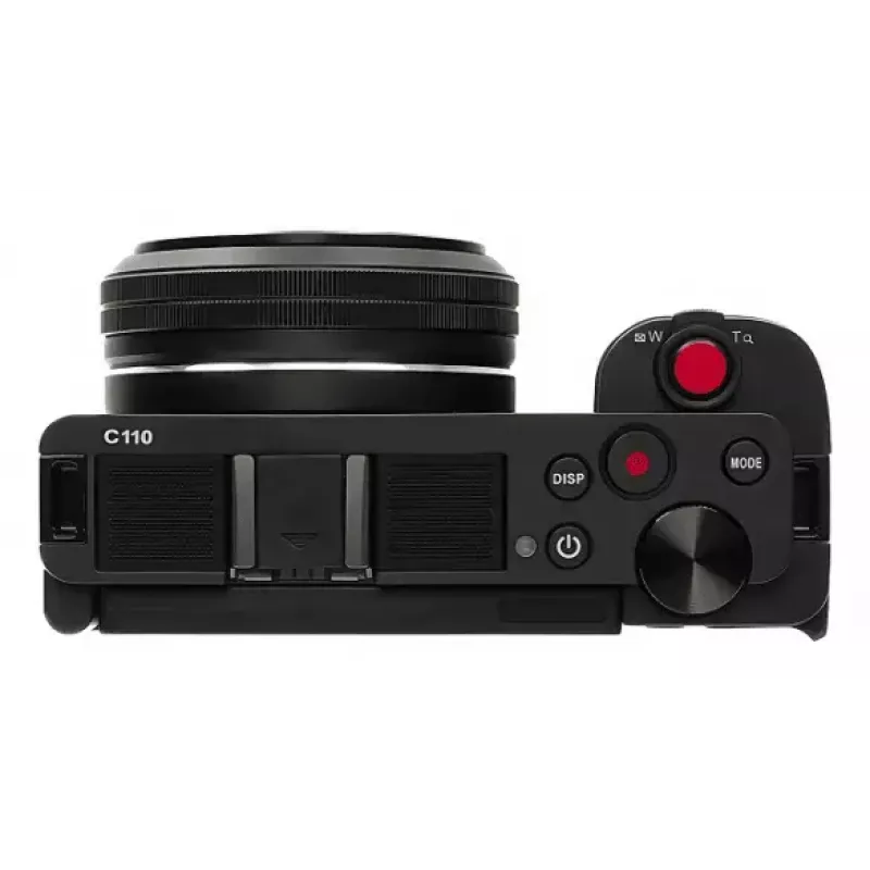 Kompaktkamera AgfaPhoto Realishot C110 — 24 MP, 1/3.06 collu CMOS, 3x optiskais tālummaiņas objektīvs, 4K, Wi‑Fi, 2.8 collu skārienekrāns, melna