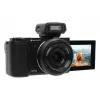 Kompaktkamera AgfaPhoto Realishot C110 — 24 MP, 1/3.06 collu CMOS, 3x optiskais tālummaiņas objektīvs, 4K, Wi‑Fi, 2.8 collu skārienekrāns, melna
