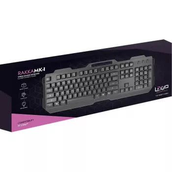 Vadu mehāniskā tastatūra Lexip RAKKA-MK-I — kompakts izkārtojums, USB savienojums