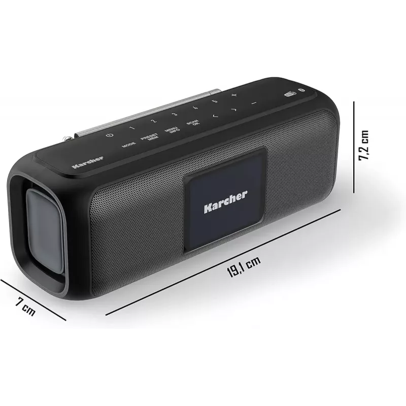 Karcher DAB GO portatīvais DAB+ / FM radio ar Bluetooth