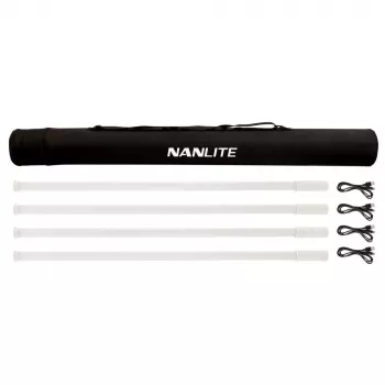 Nepārtraukta apgaismojuma komplekts Nanlite PTT87X4KIT 8W LED mainīgas krāsas