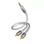 Audio kabelis Inakustik 004100015 1,5 m 3,5 mm 2 x RCA Balts