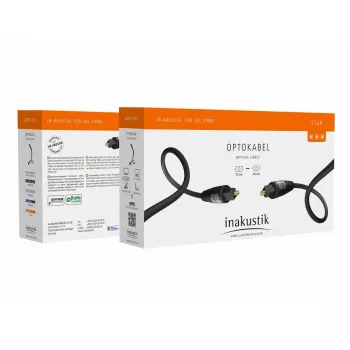 in-akustik Star TOSLINK optiskais audio kabelis 1.5 m