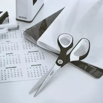Šķēres Leitz WOW Straight Cut Black White