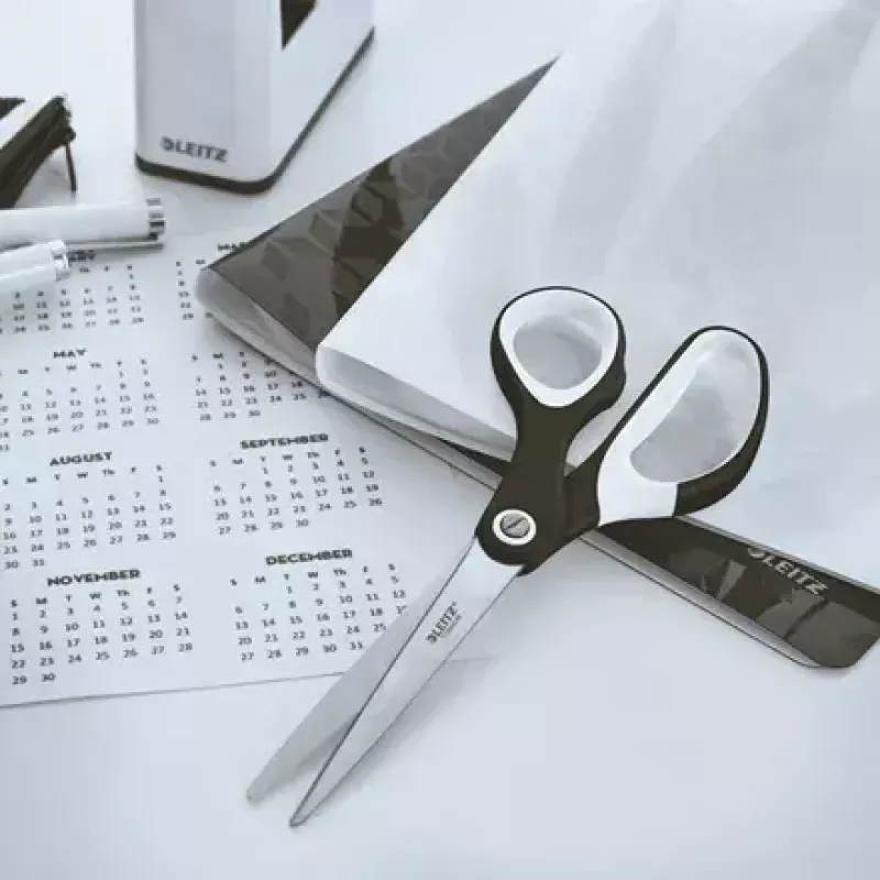 Šķēres Leitz WOW Straight Cut Black White