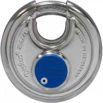 ABUS Diskus 24IB/70 disku slēdzene, nerūsējošais tērauds, korpusa platums 7 cm