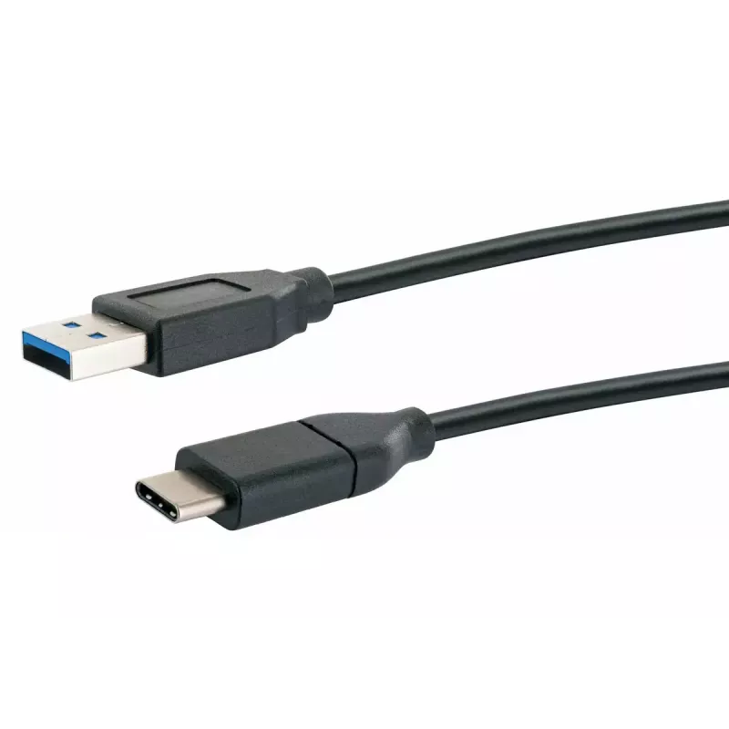USB kabelis Schwaiger CK 3141 USB 3.2 Gen 1 1m USB A USB C Melns