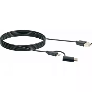 USB kabelis Schwaiger CK 3112 USB 2.0 1m USB A Micro-USB B Melns