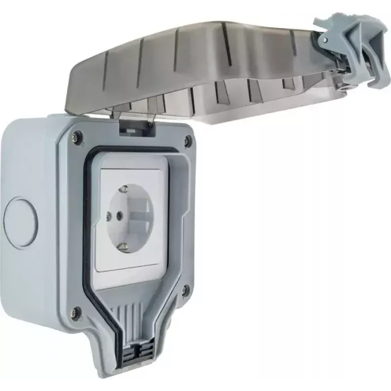 Āra kontaktligzda Schwaiger SOAD0100 Pelēka IP66 230V 16A