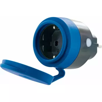 Āra kontaktligzda Schwaiger SOAW0044 Zili Pelēka IP44 230V 16A