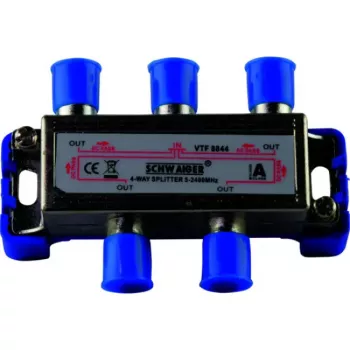 Kabeļu sadalītājs Schwaiger VTF8844 241, 4-portu, 5–2400 MHz