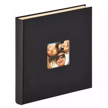 Fotoalbums Walther Design Fun Melns 50 lapas XL