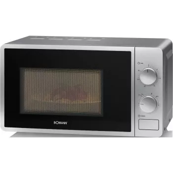 Solo mikroviļņu krāsns Clatronic Bomann MW 6014 CB — 20 L, 700 W, rotācijas vadība, sudraba