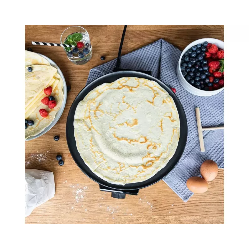 Cloer 6630 Pankūku panna 2 pankūkām Melns Nerūsējošais tērauds 30 cm