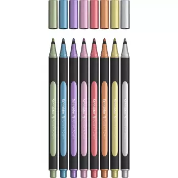 Marķieri Schneider Schreibgeräte Paint-It 020 8 gab. – Metāliski toņi (zils, violets, rozā, sarkans, zaļš, zelts, varš, sudrabs)