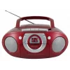Pārnēsājama stereo sistēma Soundmaster SCD5100RO — CD/Kasešu atskaņotājs/Radio, pelēka/sarkana