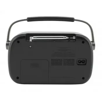 Portatīvais radio Soundmaster DAB280 — DAB+, FM, analogs un digitāls, 1,2 W, melns, maiņstrāva/baterija