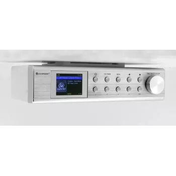 Interneta radio Soundmaster IR1500SI — DAB+/FM digitālais uztvērējs, 3 W, 2 collu TFT displejs, sudrabs