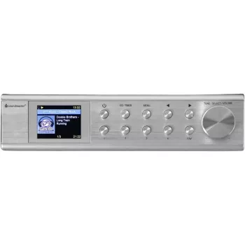 Interneta radio Soundmaster IR1500SI — DAB+/FM digitālais uztvērējs, 3 W, 2 collu TFT displejs, sudrabs