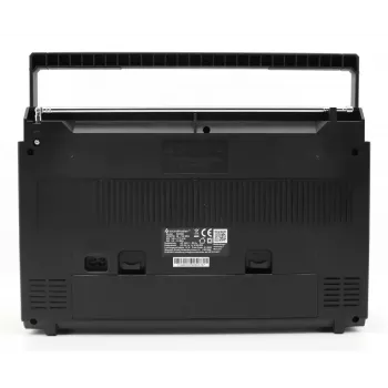 Portatīvais kasešu atskaņotājs Soundmaster RR20SI — FM/MW/SW radio, 3 W RMS, 3.5 mm austiņas, Melns/Sudrabs