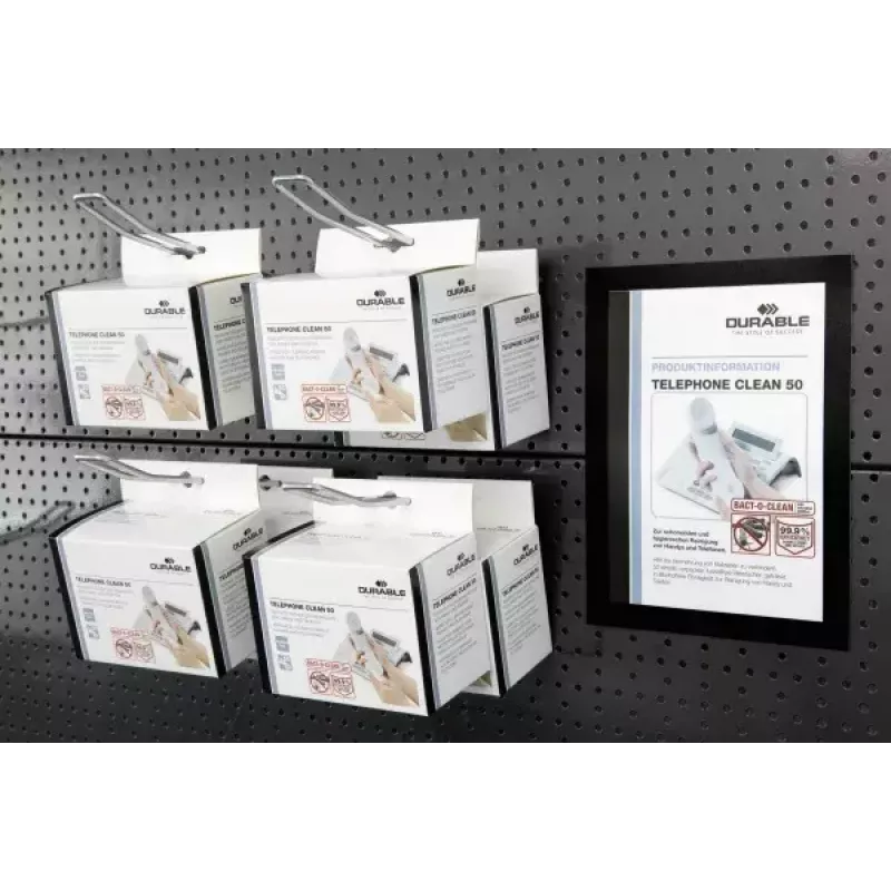 Magnētiskais rāmis Durable DURAFRAME A5 Melns