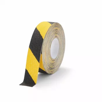 Norobežojošā lente Durable Duraline 15 m Melna Dzeltena Alumīnijs Plastmasa