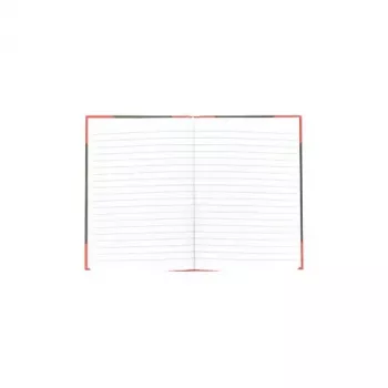Rakstīšanas klade Bantex 100302813 — A5, 96 lapas, līnijotas, 70 g/m², cietie vāki, melna/sarkana