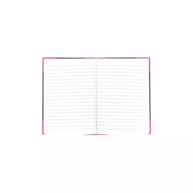 Rakstīšanas klade Bantex 100302813 — A5, 96 lapas, līnijotas, 70 g/m², cietie vāki, melna/sarkana