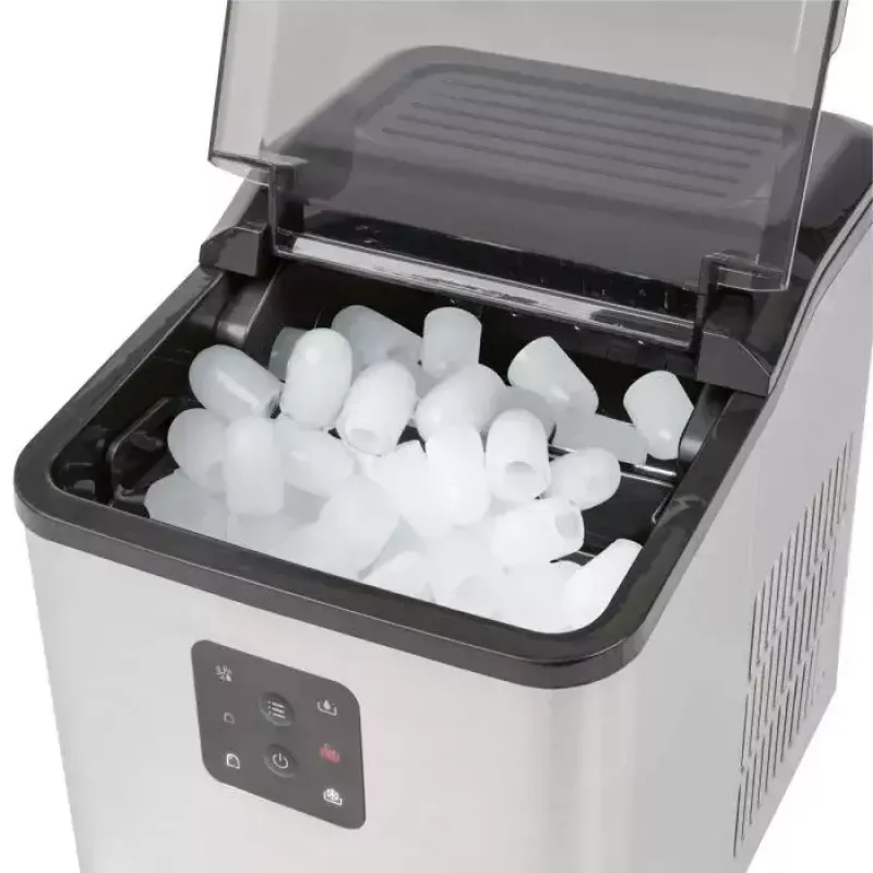 Ledus gabaliņu ražotājs ProfiCook PC-EWB 1253 — 12 kg/24h, 1.5 L tvertne, 2 izmēri, 120 W, Melns/Pelēks