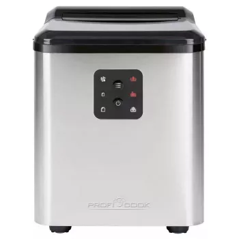 Ledus gabaliņu ražotājs ProfiCook PC-EWB 1253 — 12 kg/24h, 1.5 L tvertne, 2 izmēri, 120 W, Melns/Pelēks