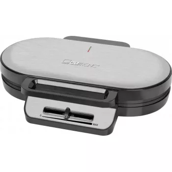 Vafeļu dzelzs CLATRONIC WA3745, 2 vafeles, 1200 W, nerūsējošā tērauda ieliktnis, nepiedegošas plāksnes, pelēka