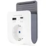REV USB lādētājs ar 240V kontaktligzdu, USB-A un USB-C, modelis 0020770112