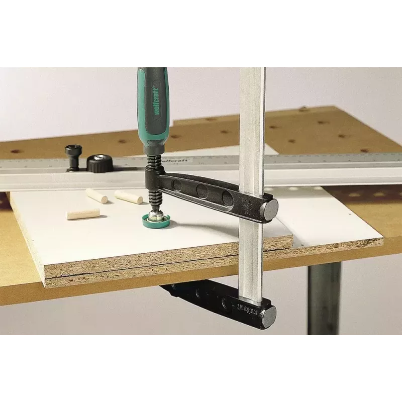 Skavas skrūvspīle Wolfcraft GmbH SZ 120-300 30 cm Melna Pelēka