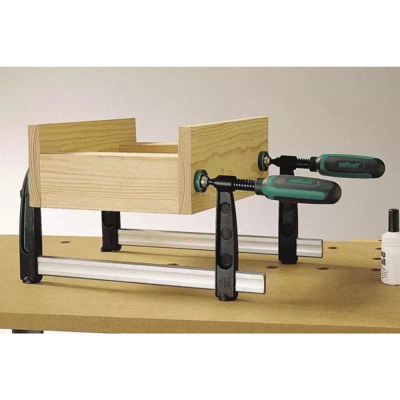 Skavas skrūvspīle Wolfcraft GmbH SZ 120-300 30 cm Melna Pelēka