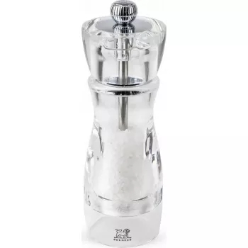 Sāls dzirnaviņas PEUGEOT VITTEL akrils caurspīdīgs 16 cm, manuāla maltuve galdam