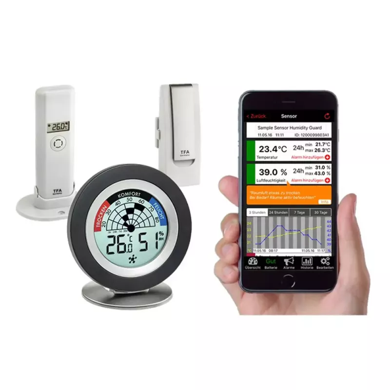 Vides sensors TFA-Dostmann WeatherHub (COZY RADAR komplekts)
