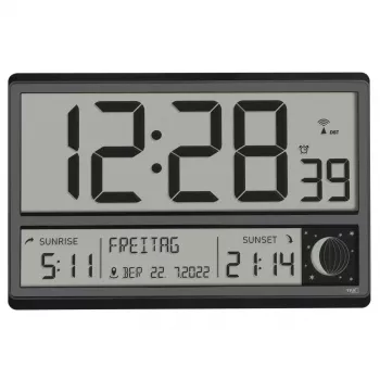 Digitālais modinātājpulkstenis TFA-Dostmann 60.4524.01 Melns LCD Ar Bateriju Darbināms