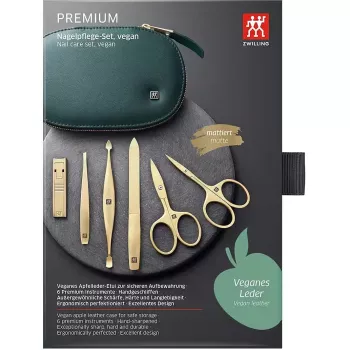 Manikīra un pedikīra komplekts 6-detaļu ZWILLING 97019-004 ar nagu šķērēm, vegāns