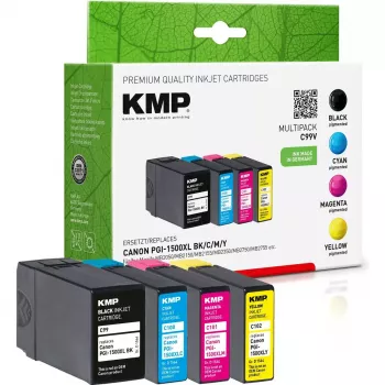 KMP C99V Multipack BK/C/M/Y saderīgs ar Canon PGI-1500 XL