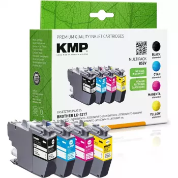 Kartridžs KMP Brother LC-3217VA Melns 4x550 L. B58V