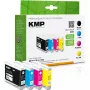 KMP Brother LC-1000VAL Multipack – melna, ciāna, fuksīna, dzeltena (400–500 lpp melnajai)