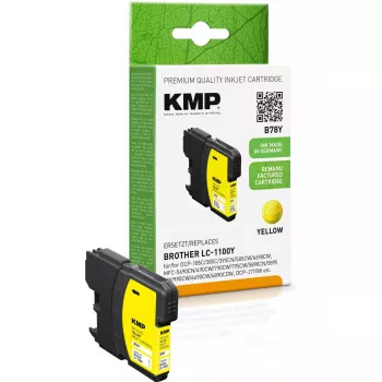 Kartridžs KMP Brother LC-1100Y Dzeltens Pārražots